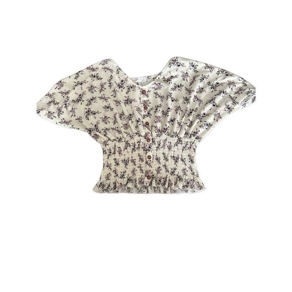 Orange Kiss Floral Blouse - Picture 1 of 5
